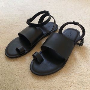 Size 7.5 Faux Leather Sandals